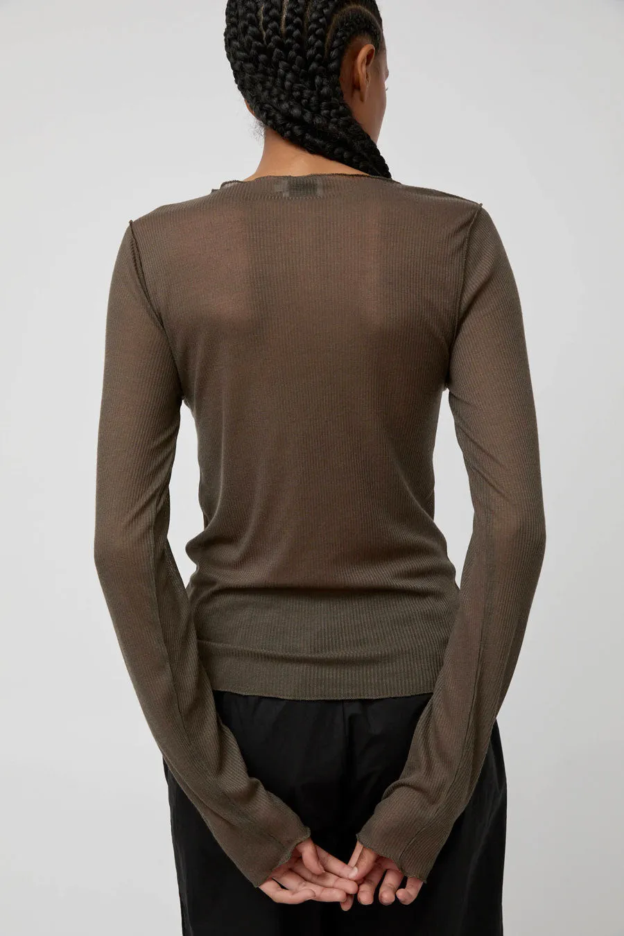 Deiji Studios Knit Long Sleeve in Stone sold by No. 6 product image thumbnail 4