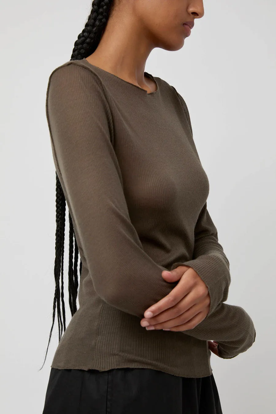 Deiji Studios Knit Long Sleeve in Stone sold by No. 6 product image thumbnail 3