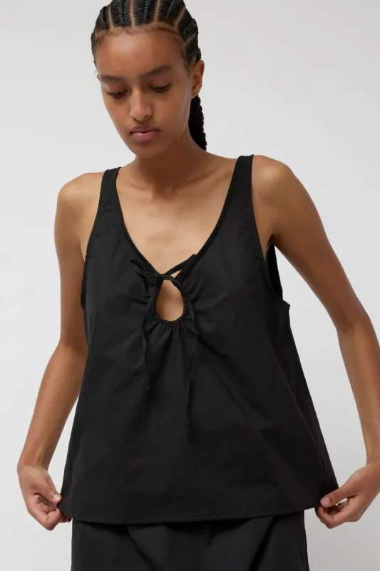 Deiji Studios U Shaped Top in Black made by Deiji Studios