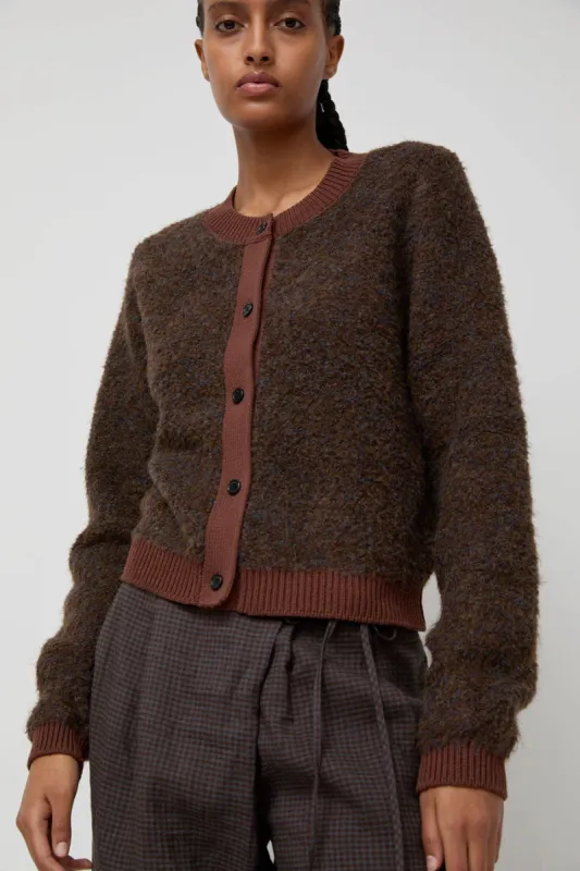 Deiji Studios Looped Cardigan in Brown Multi sold by No. 6