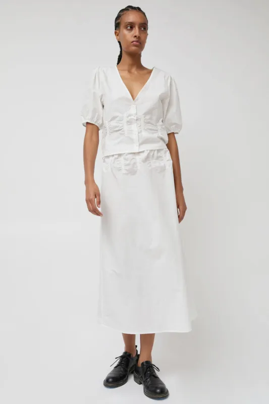 Deiji Studios Channel Skirt in White sold by No. 6