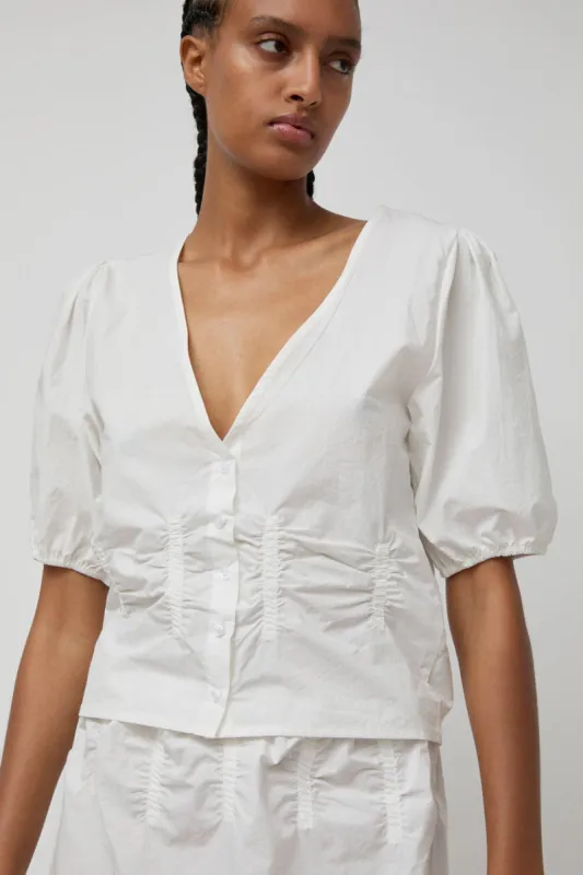 Deiji Studios Draw Top in White sold by No. 6