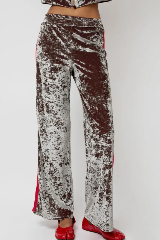 Simone Wild Stripe Pants in Rosewood made by No. 6