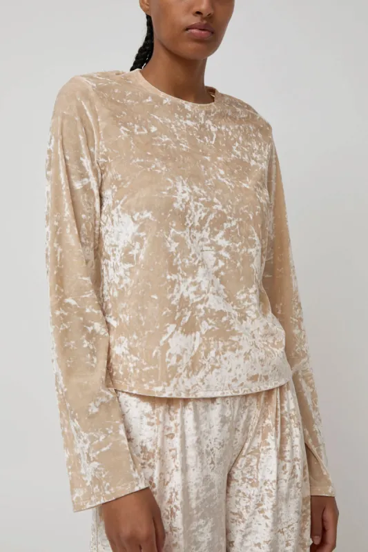 Simone Wild Easy Long Sleeve Top in Pearl sold by No. 6