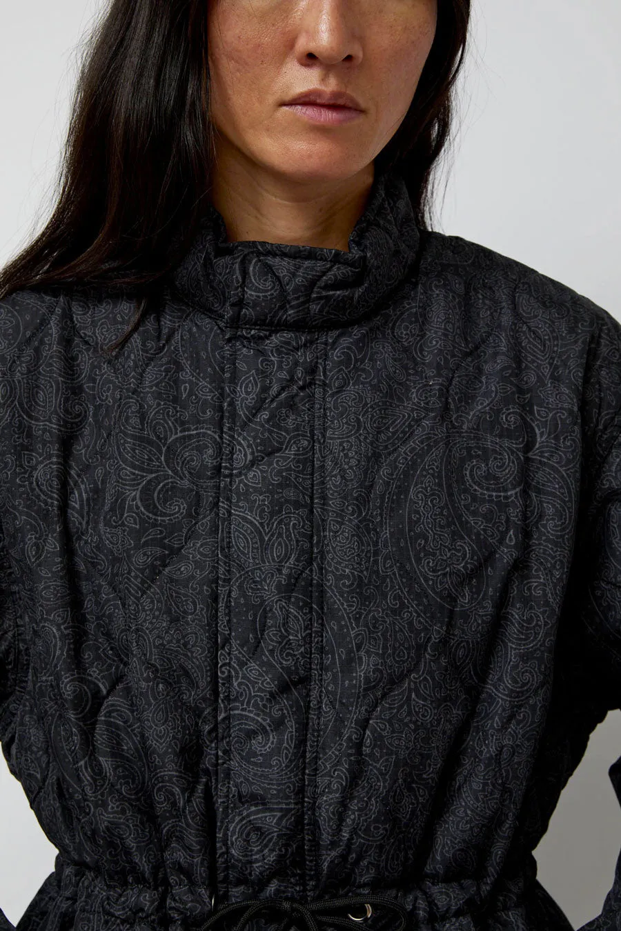 TAION Military Flyfront Long Down Jacket in Paisley sold by No. 6 product image thumbnail 3