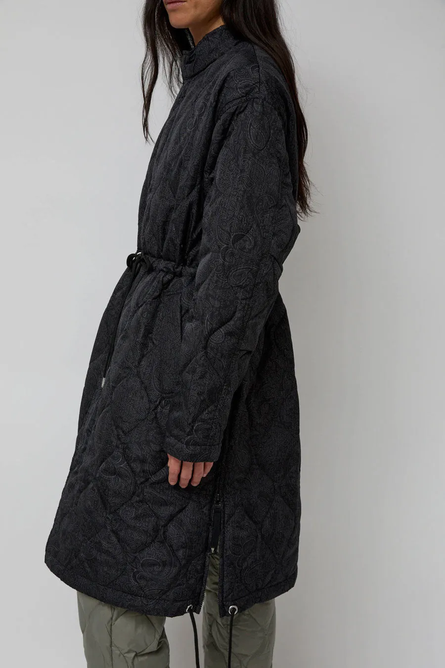 TAION Military Flyfront Long Down Jacket in Paisley sold by No. 6 product image thumbnail 5