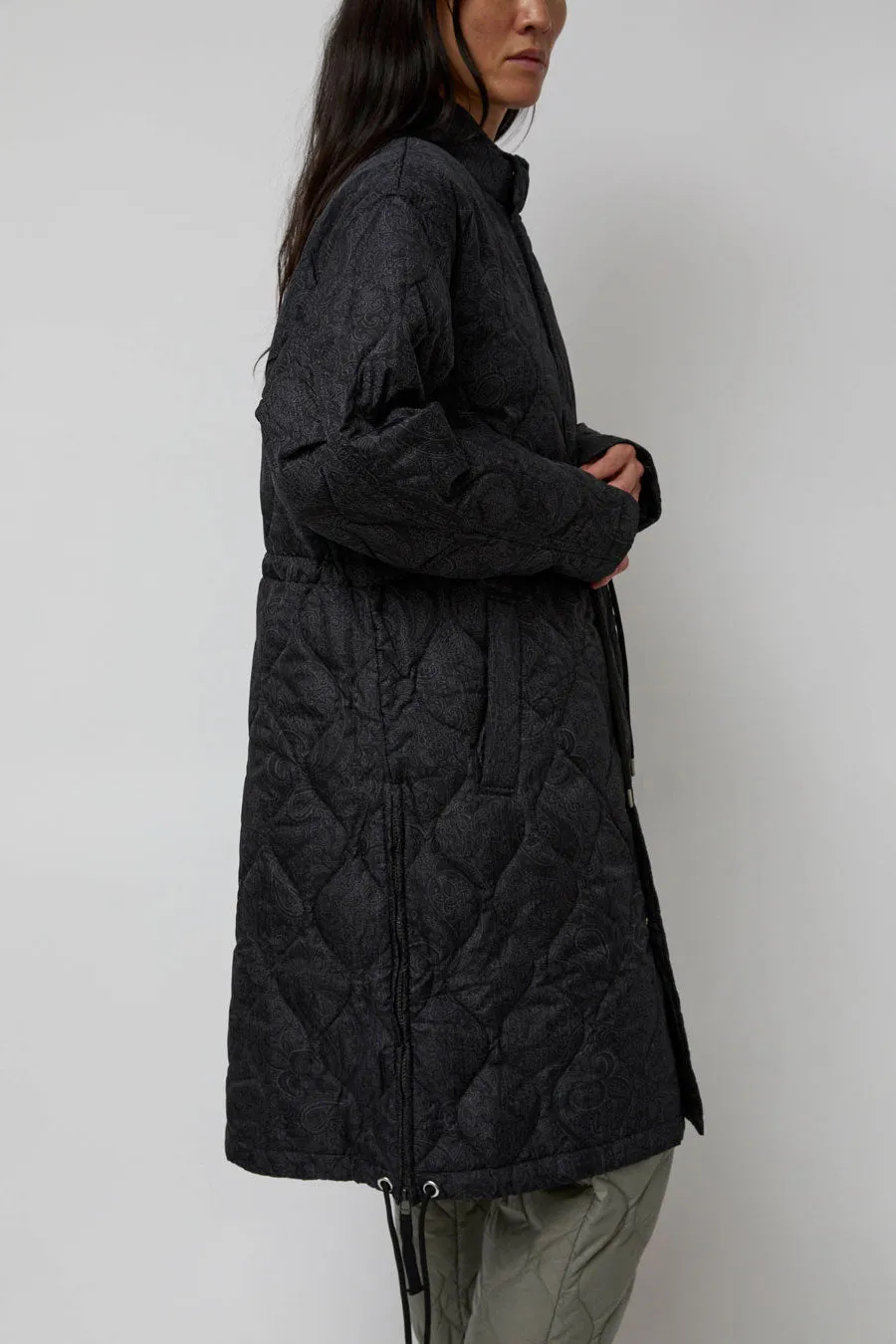 TAION Military Flyfront Long Down Jacket in Paisley sold by No. 6 product image thumbnail 4