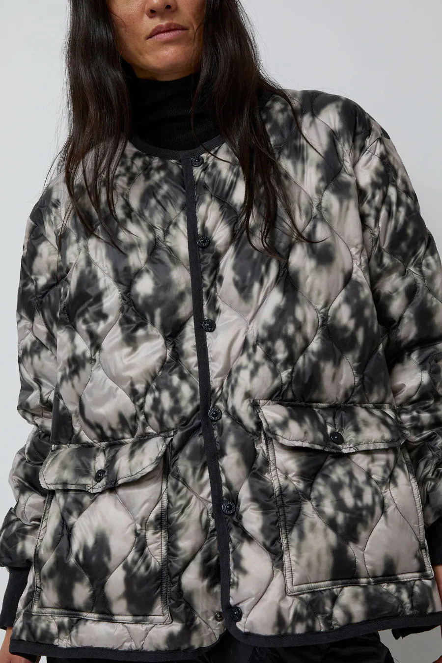 TAION Military Over Size Crew Neck Jacket in Winter Camo sold by No. 6 product image thumbnail 3