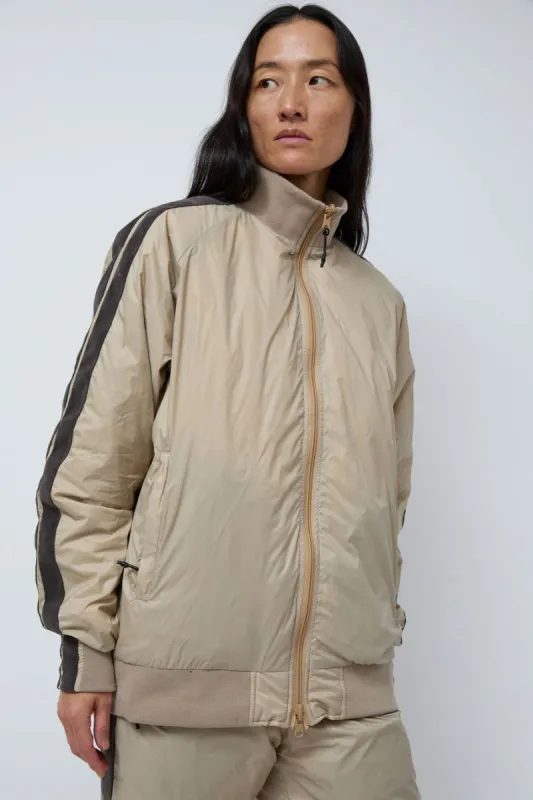 TAION Track Down Jacket in Beige and Grey made by Taion