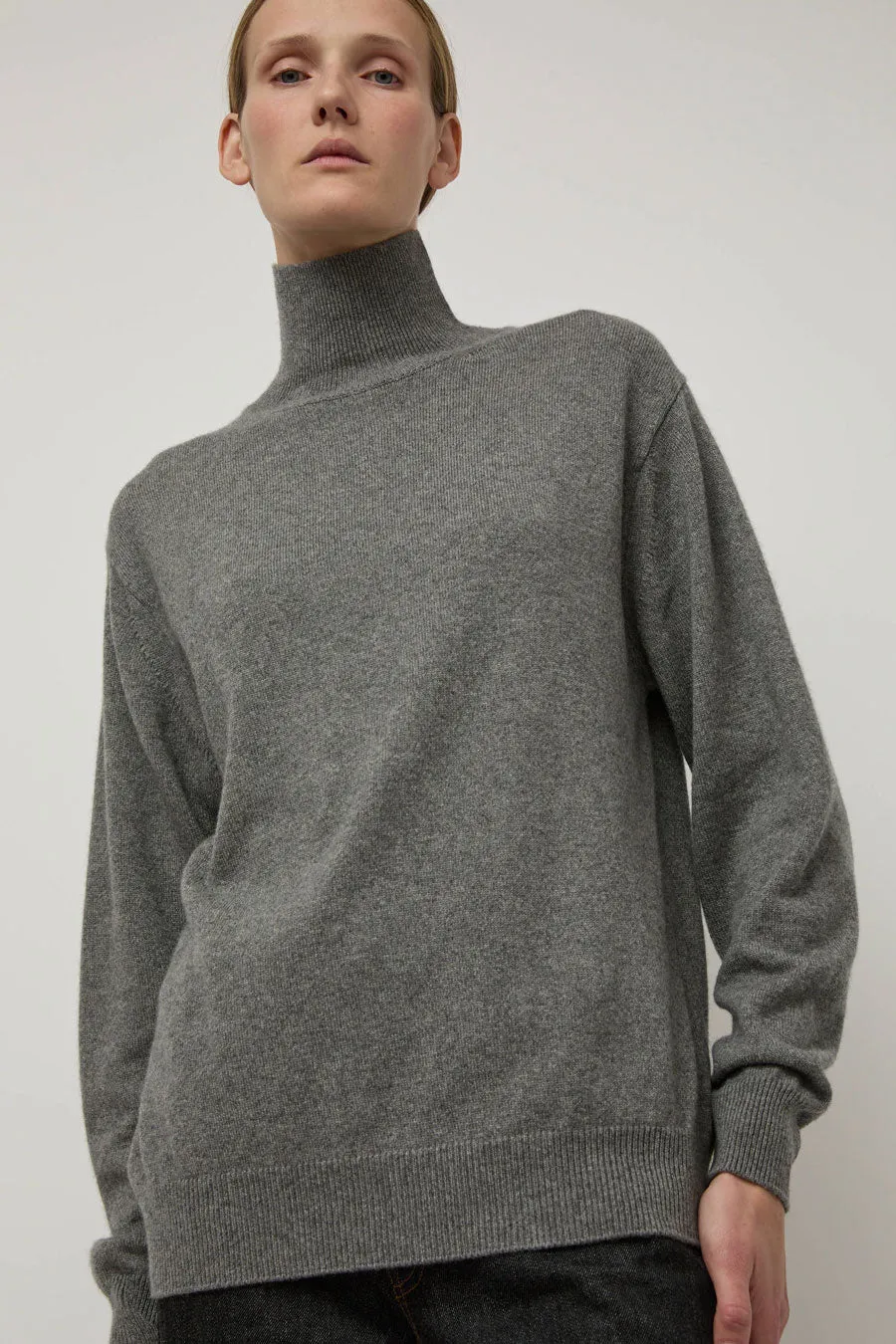 Batoner Innocent Cashmere Turtleneck in Grey sold by No. 6