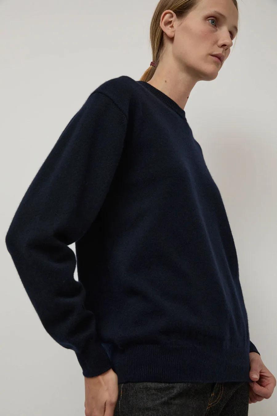 Batoner Innocent Cashmere Crewneck in Navy sold by No. 6 product image thumbnail 2