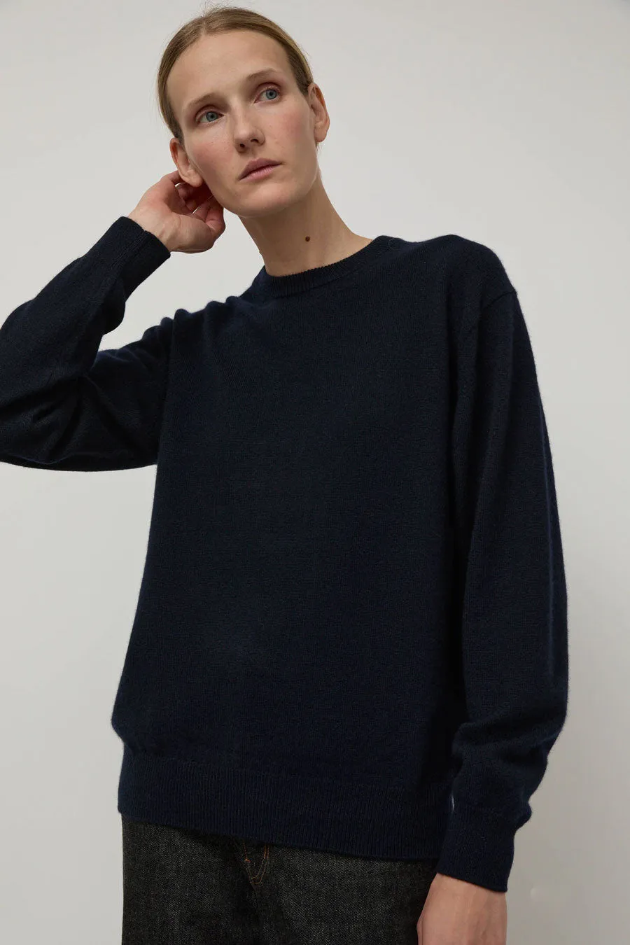 Batoner Innocent Cashmere Crewneck in Navy sold by No. 6 product image thumbnail 3