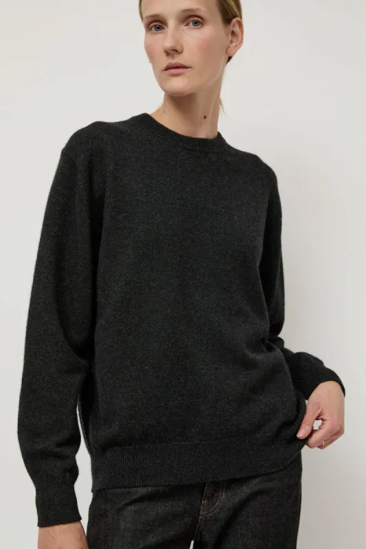 Batoner Innocent Cashmere Crewneck in Black made by No. 6