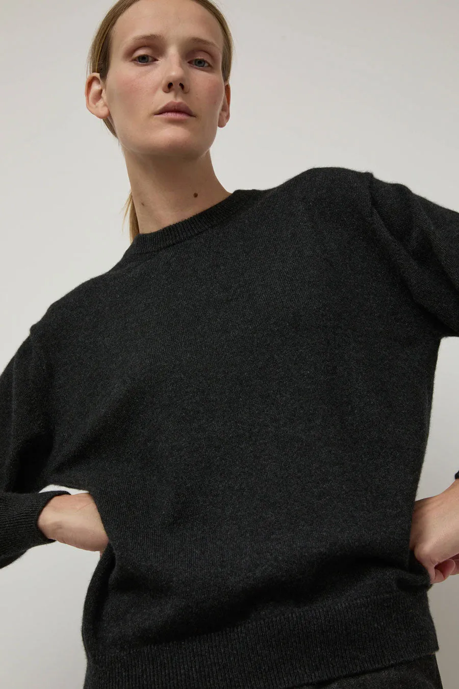 Batoner Innocent Cashmere Crewneck in Black sold by No. 6 product image thumbnail 2