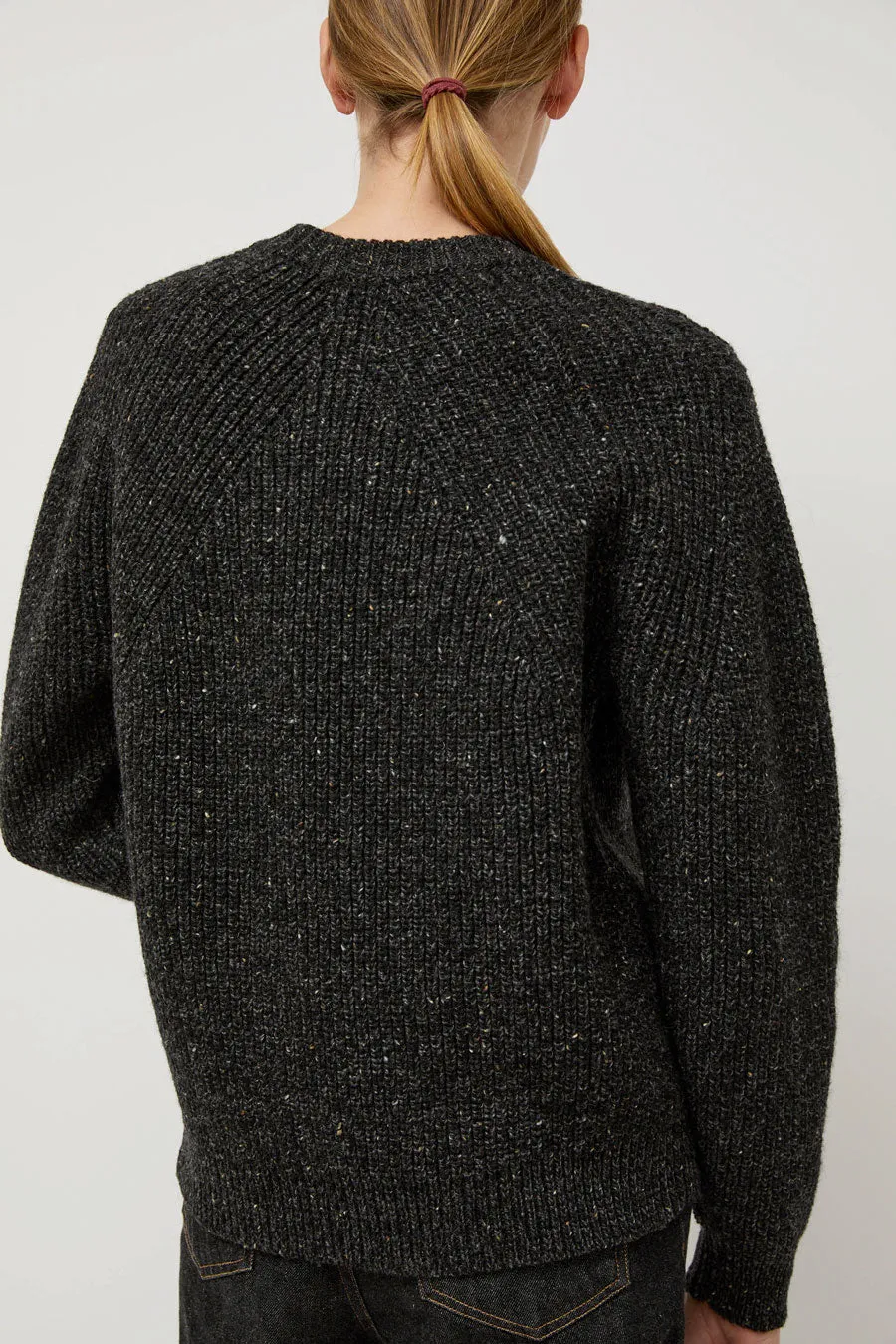 Batoner Tweed Signature Crewneck in Black sold by No. 6 product image thumbnail 5