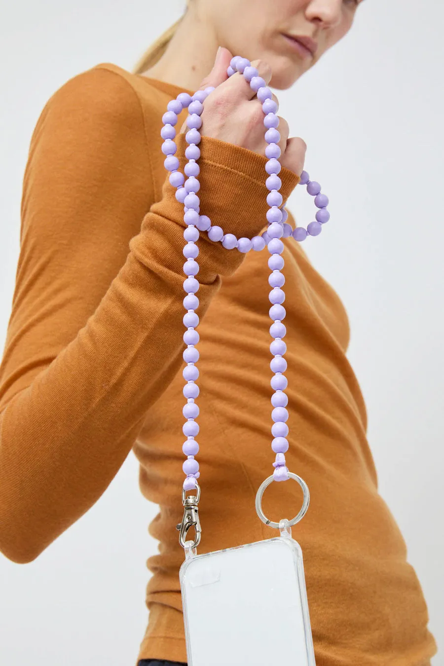Ina Seifart Handykette Iphone Necklace in Lilac sold by No. 6
