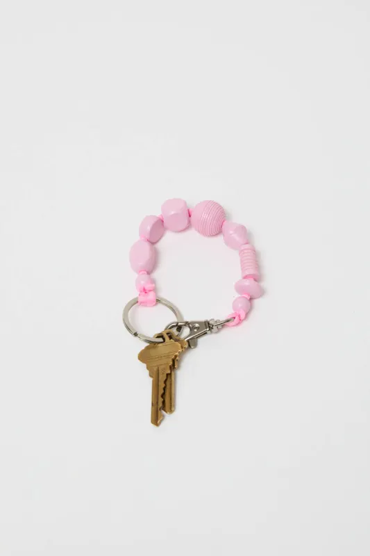 Ina Seifart Perlen Mix Short Keyholder in Pastel Rose sold by No. 6