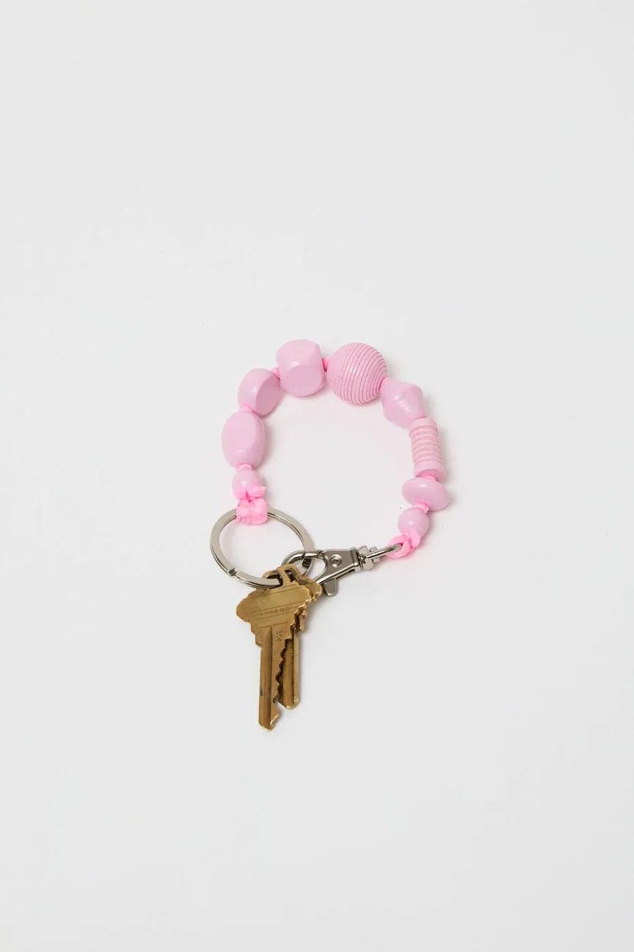 Ina Seifart Perlen Mix Short Keyholder in Pastel Rose sold by No. 6