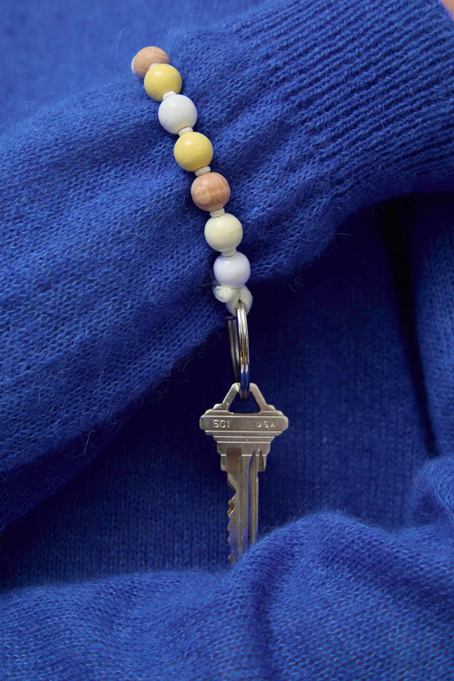 Ina Seifart Perlen Short Keyholder in White Mix sold by No. 6 product image thumbnail 4