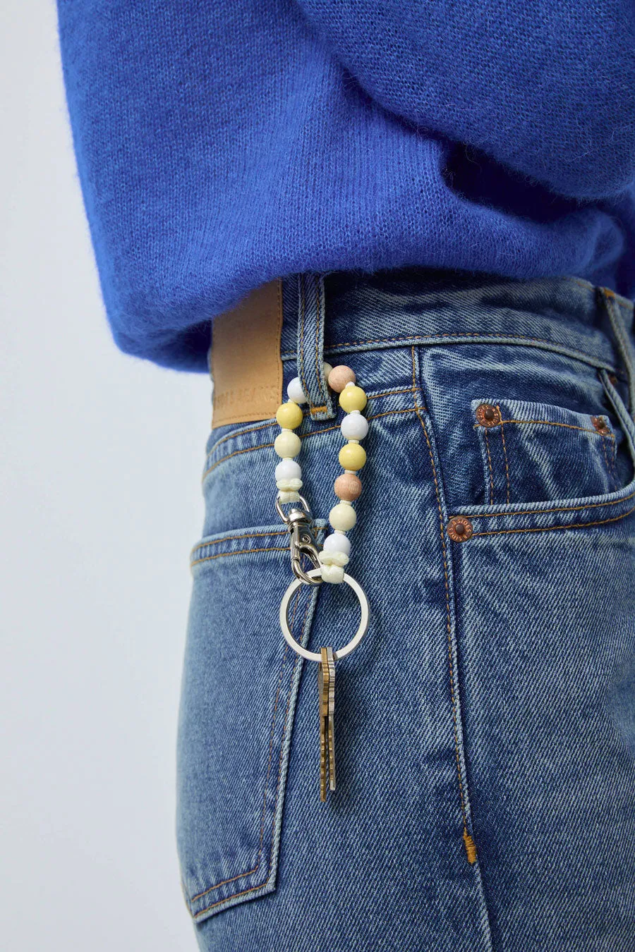 Ina Seifart Perlen Short Keyholder in White Mix sold by No. 6 product image thumbnail 3