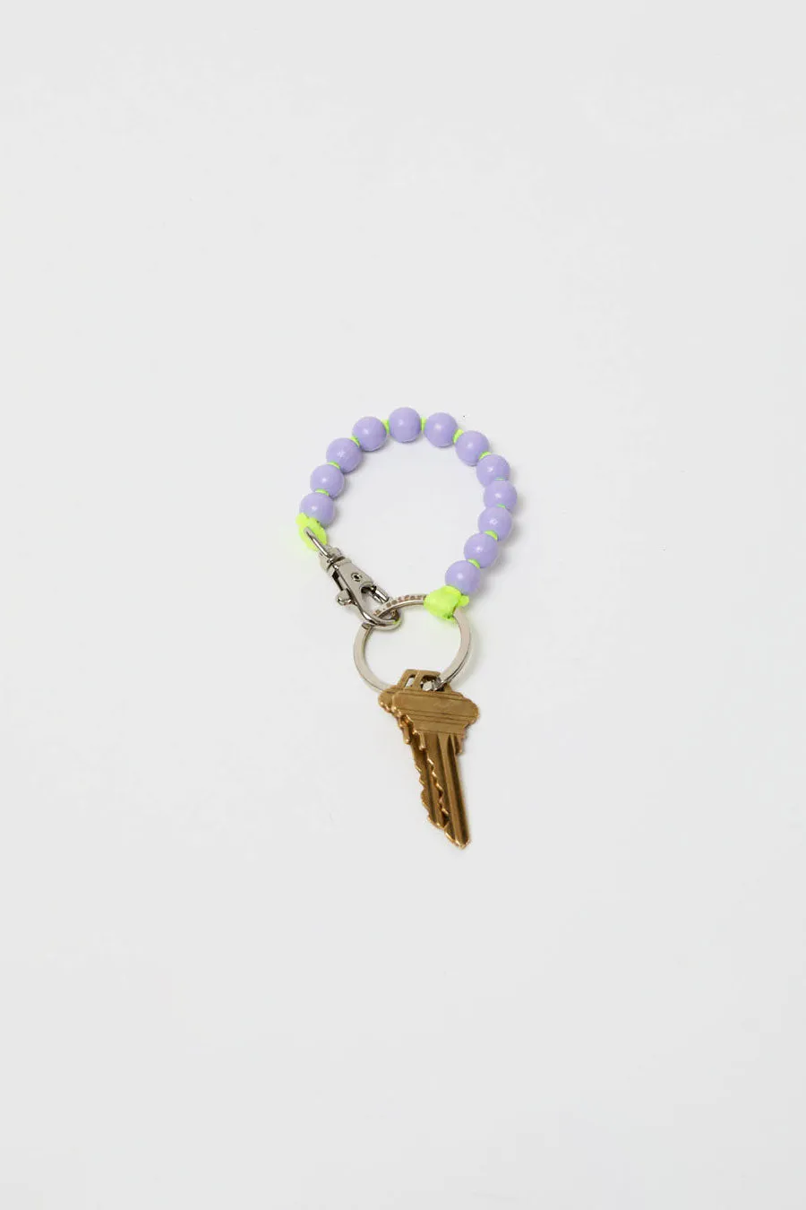 Ina Seifart Perlen Short Keyholder in Lilac and Neon Yellow sold by No. 6 product image thumbnail 2