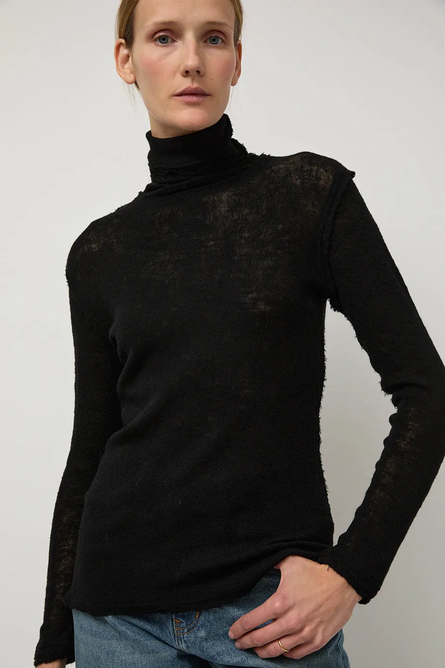 Guðrun & Guðrun Bjørk Turtleneck in Black sold by No. 6