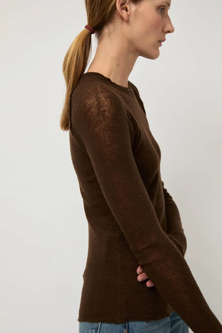 Guðrun & Guðrun Barba Crewneck in Chocolate sold by No. 6 product image thumbnail 4