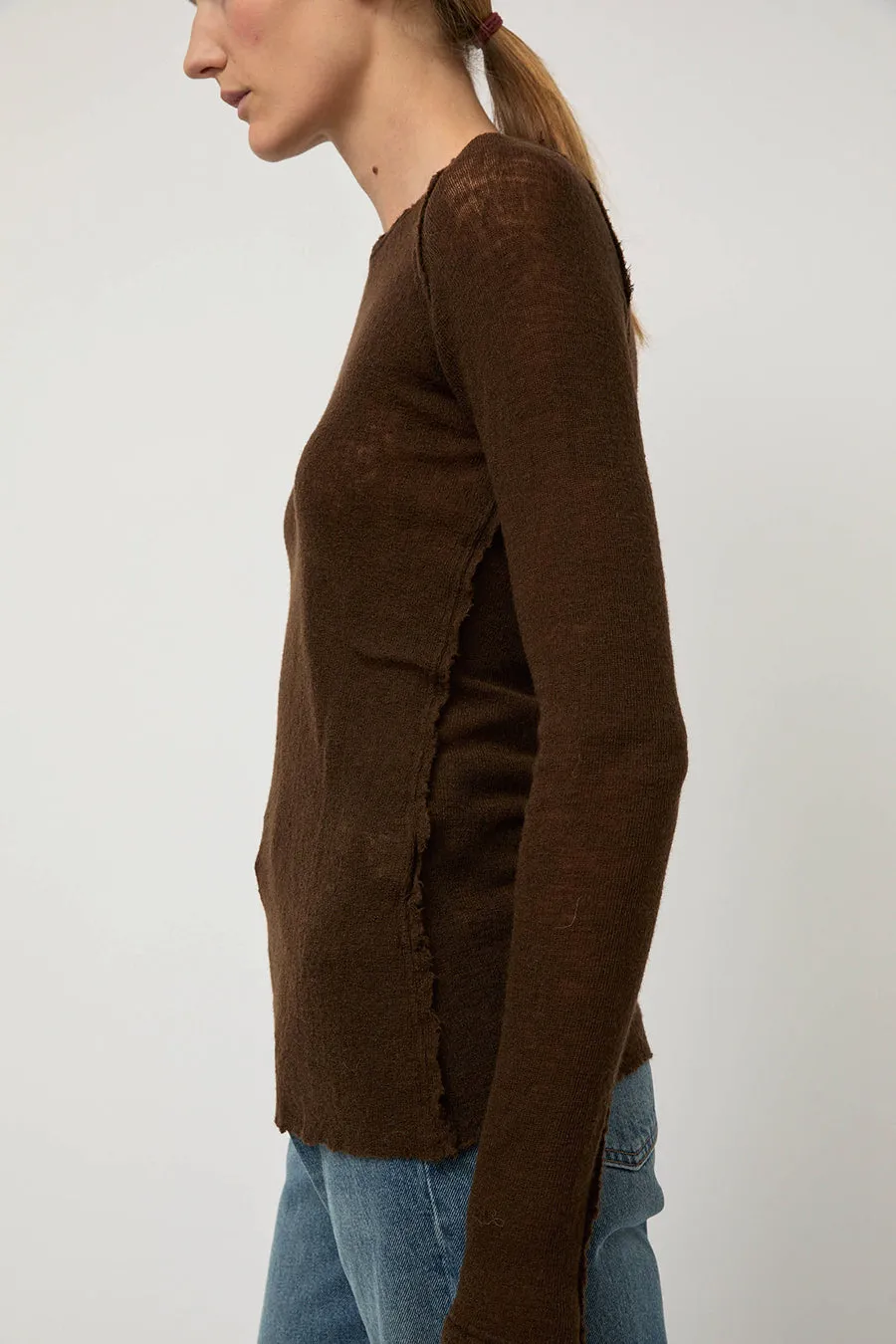 Guðrun & Guðrun Barba Crewneck in Chocolate sold by No. 6 product image thumbnail 3