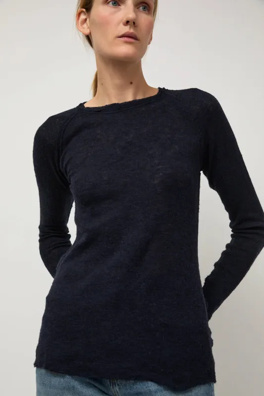 Guðrun & Guðrun Barba Crewneck in Dark Blue sold by No. 6