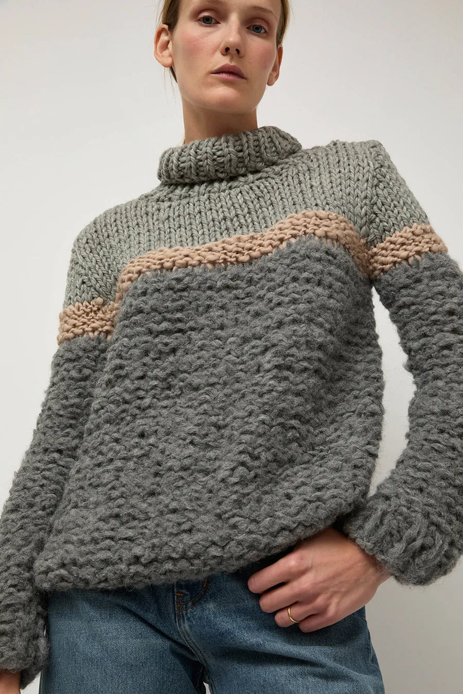 Guðrun & Guðrun Íðunn Turtleneck in Grey Tones sold by No. 6