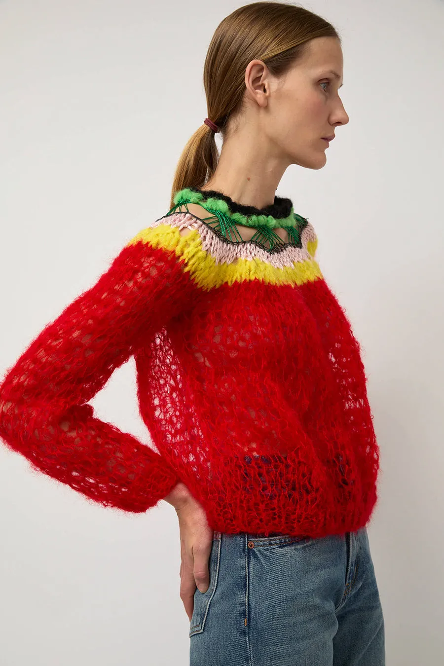 Guðrun & Guðrun Spinna Sweater in Red Multi sold by No. 6 product image thumbnail 4