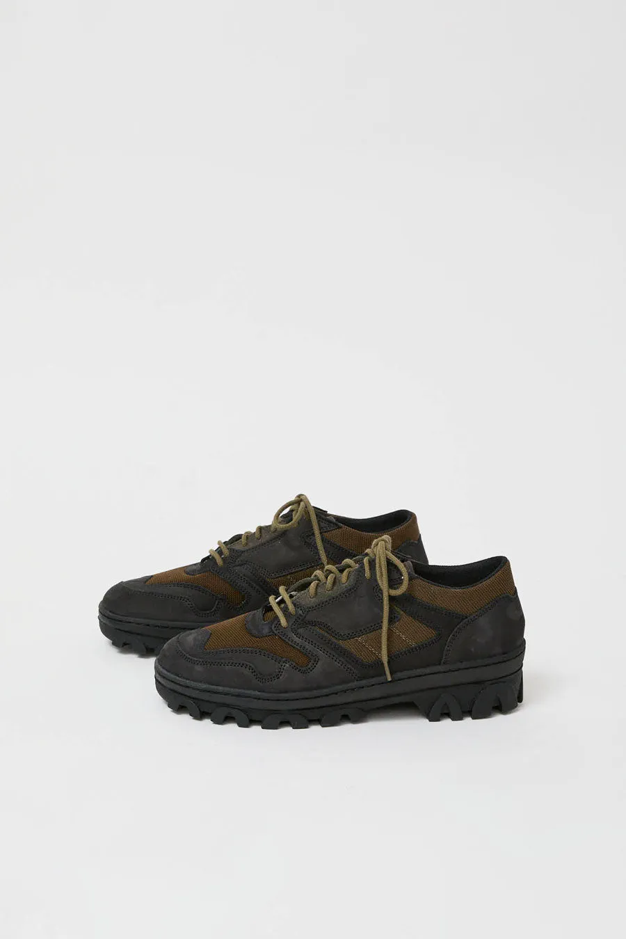 Reproduction of Found 1858 Trainer in Black and Olive sold by No. 6