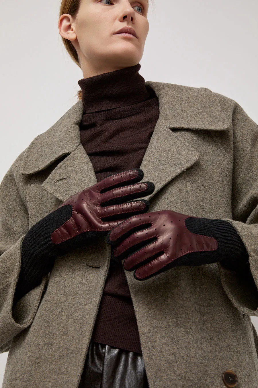 Exquisite J Gloves in Black with Bordeaux sold by No. 6 product image thumbnail 4