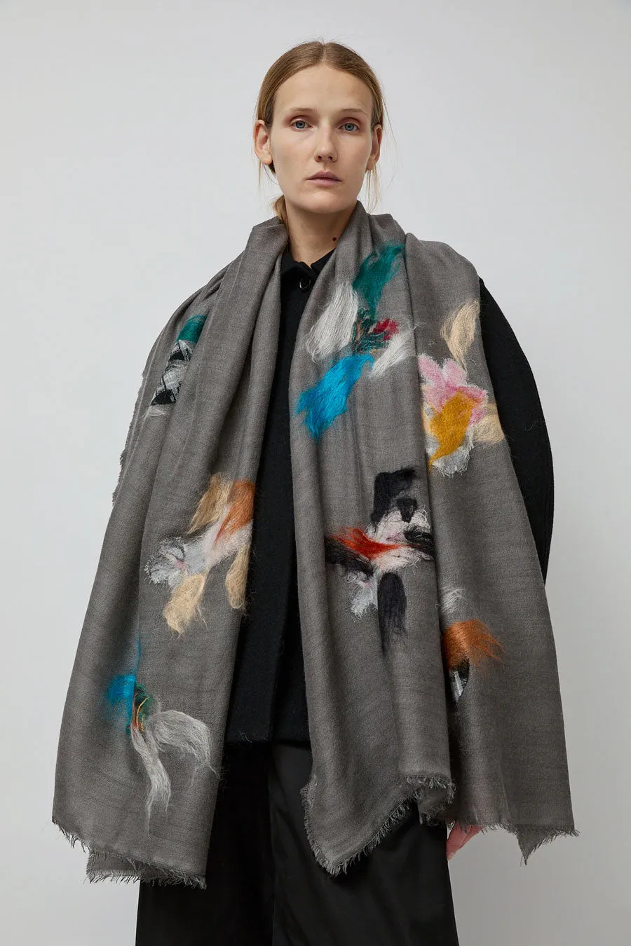 Exquisite J Scarf in Grey sold by No. 6