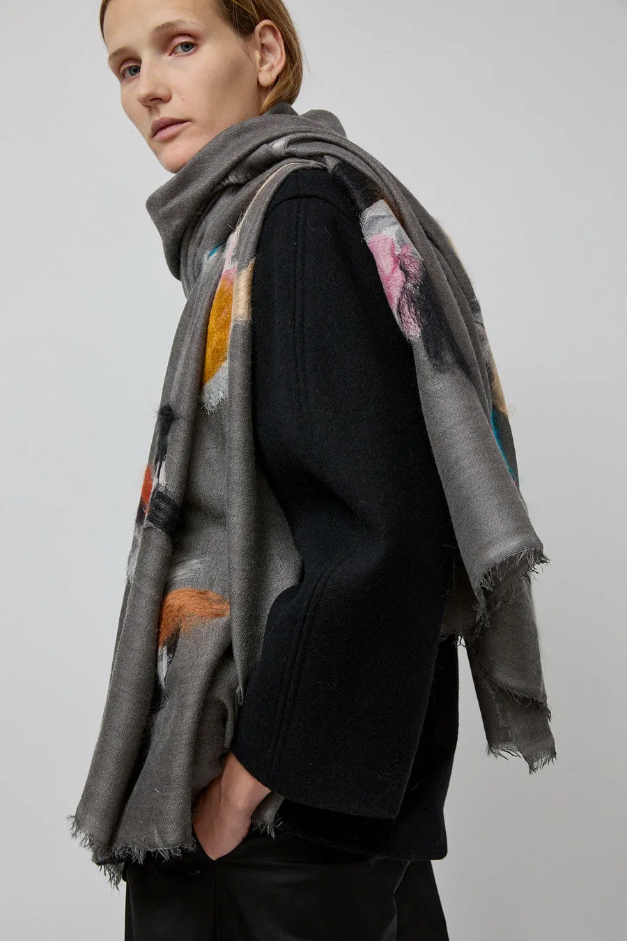 Exquisite J Scarf in Grey sold by No. 6 product image thumbnail 3