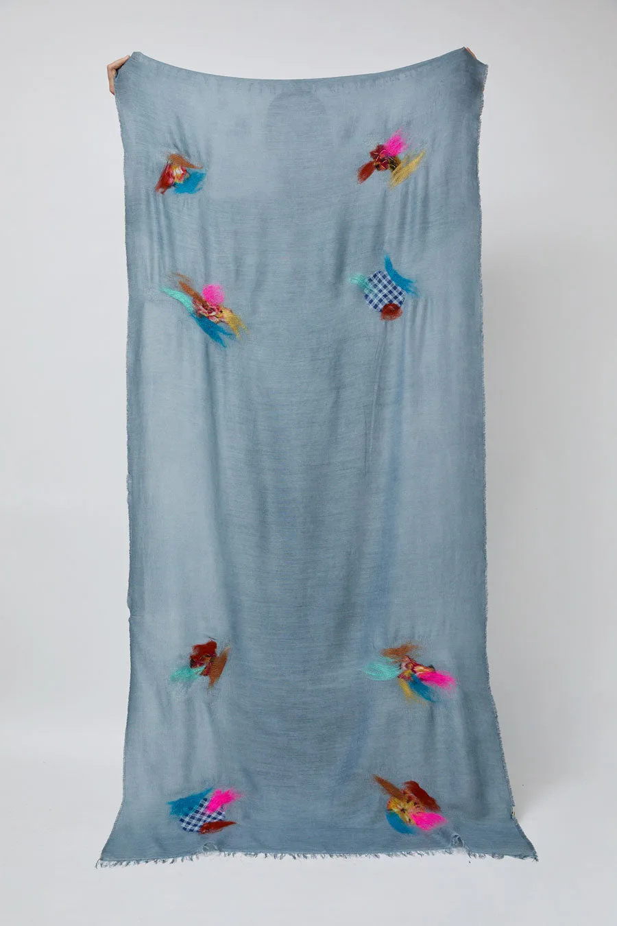 Exquisite J Scarf in Light Blue sold by No. 6 product image thumbnail 5