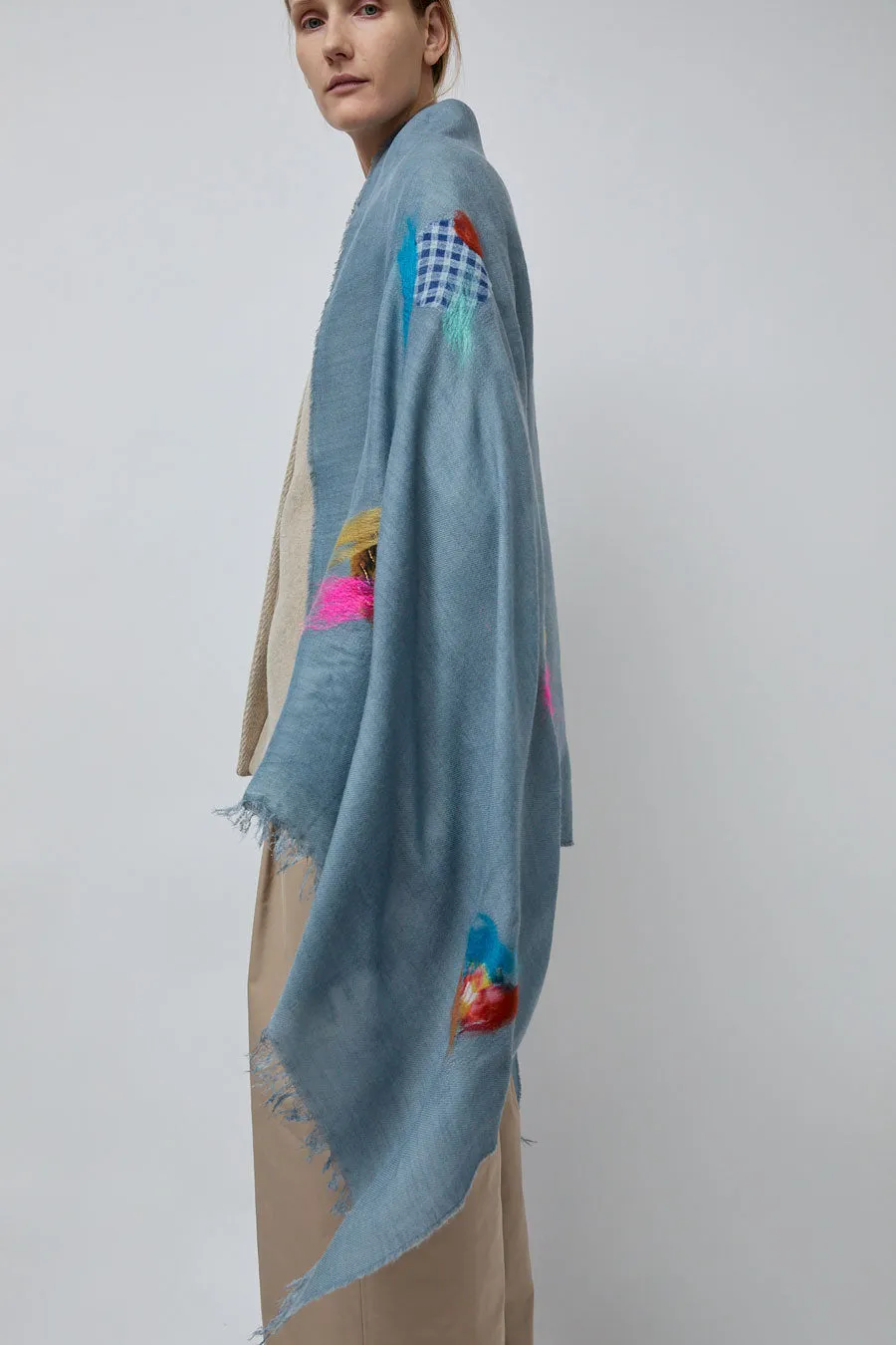 Exquisite J Scarf in Light Blue sold by No. 6 product image thumbnail 4