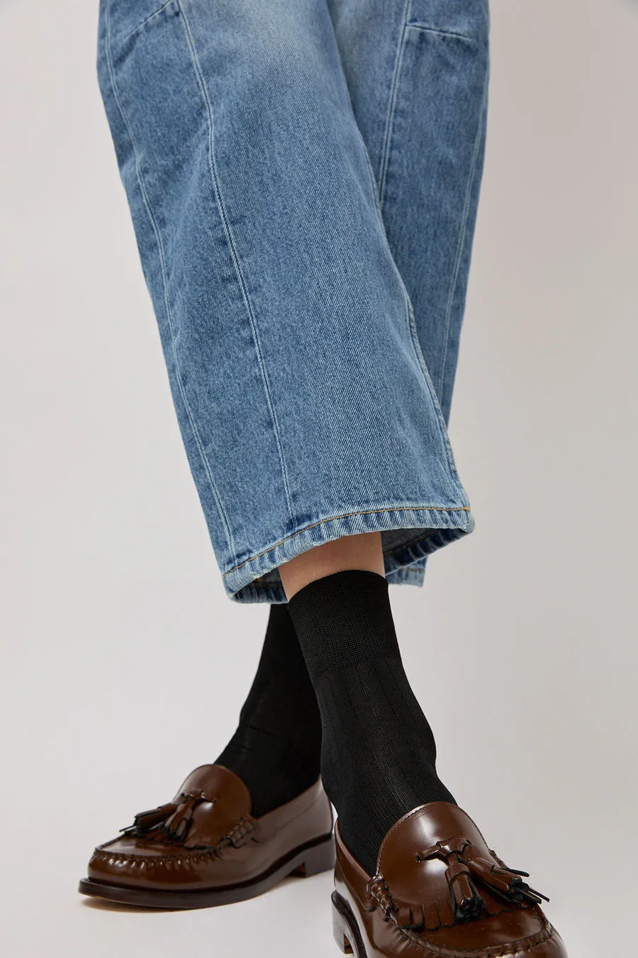 Exquisite J Short Cotton Viscose Socks in Black sold by No. 6 product image thumbnail 3