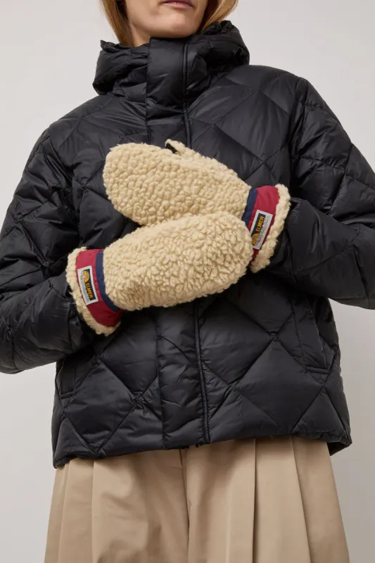 Elmer Teddy Mitten in Beige and Wine sold by No. 6