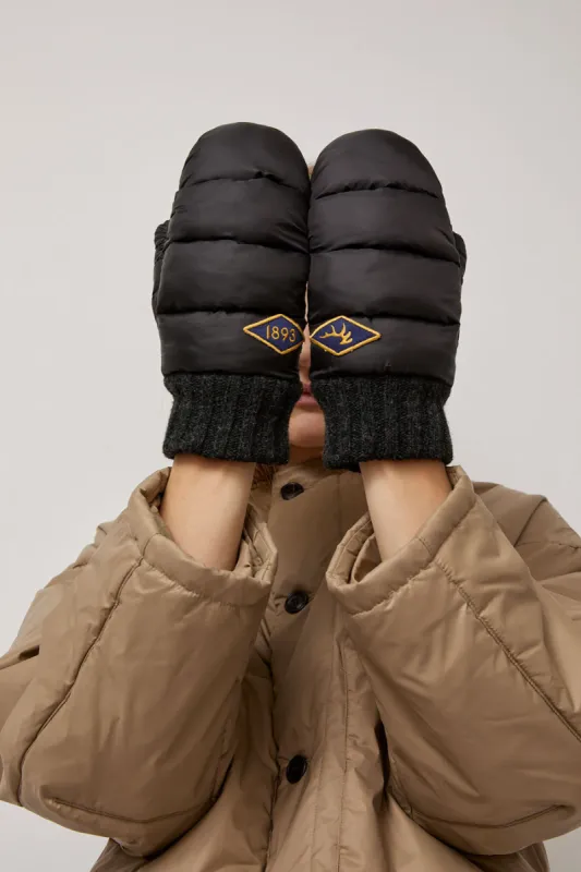 Elmer Puffy Mitten in Black sold by No. 6