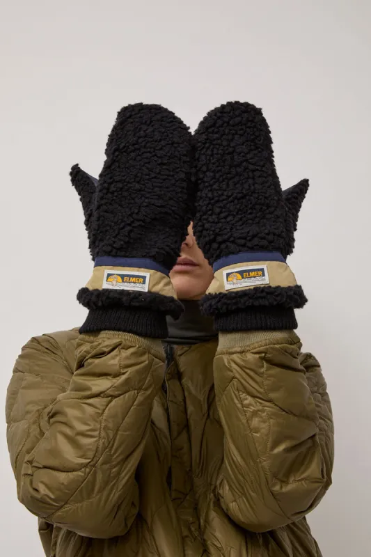 Elmer Teddy Mitten in Black sold by No. 6