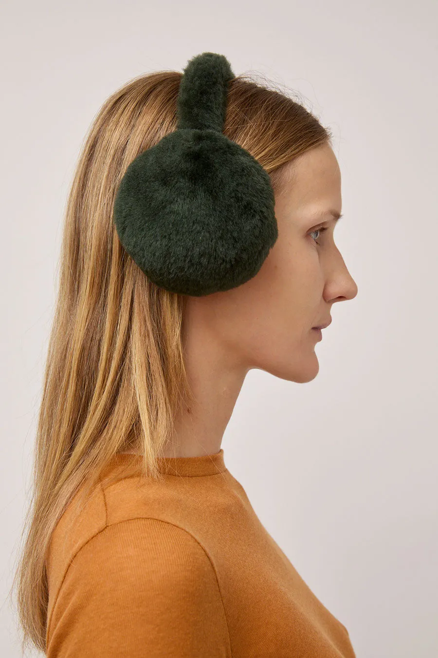 Muhlbauer Janis Lambskin Ear Muffs in Laurel sold by No. 6 product image thumbnail 3