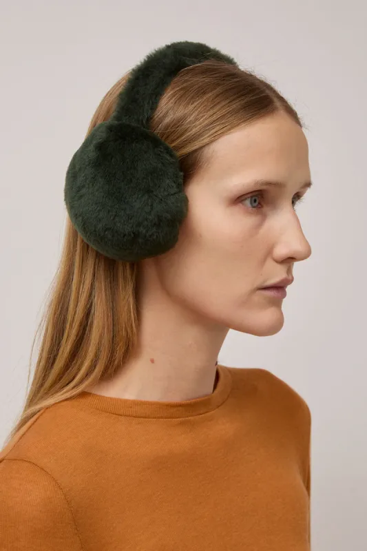 Muhlbauer Janis Lambskin Ear Muffs in Laurel sold by No. 6