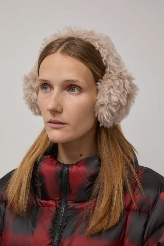 Muhlbauer Janis Fake Goat Ear Muffs in Sand made by No. 6