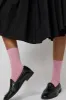 Baserange Rib Overankle Socks in Bridge Brown sold by No. 6