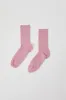 Baserange Rib Overankle Socks in Bridge Brown sold by No. 6