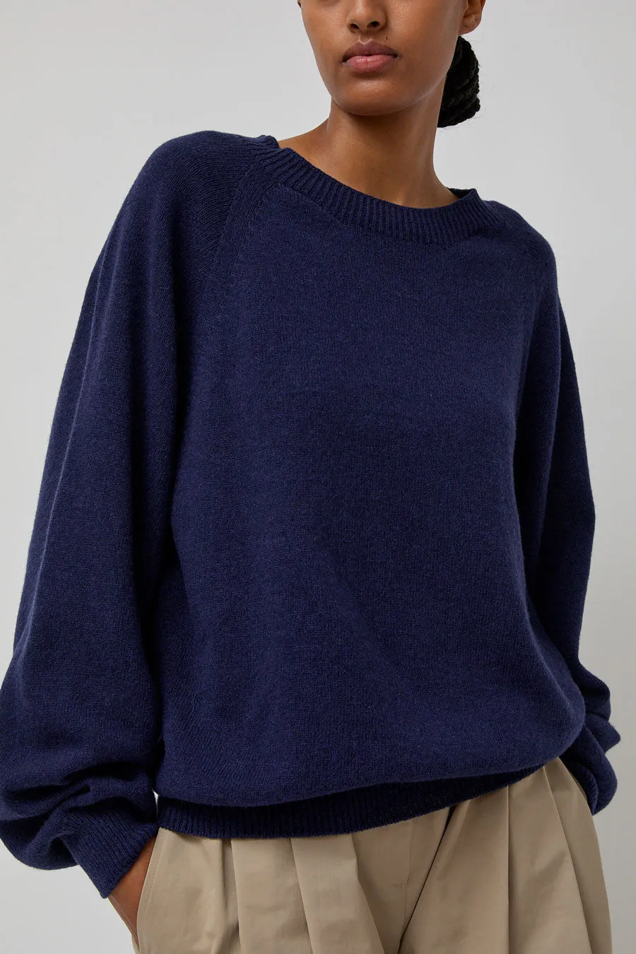 Baserange Soar Sweater in Fortunate Blue sold by No. 6
