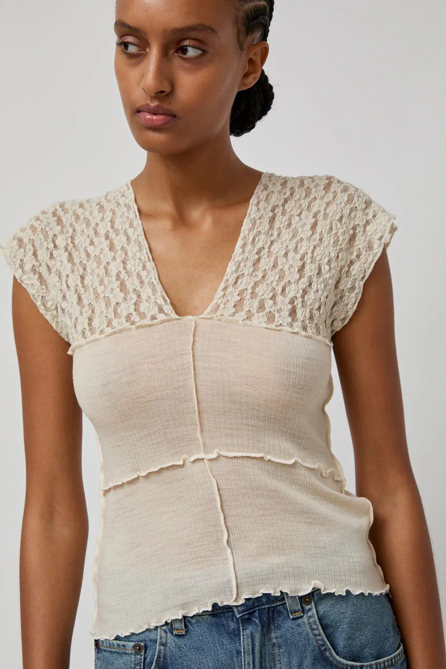 Baserange Nehru Tank in Undyed sold by No. 6