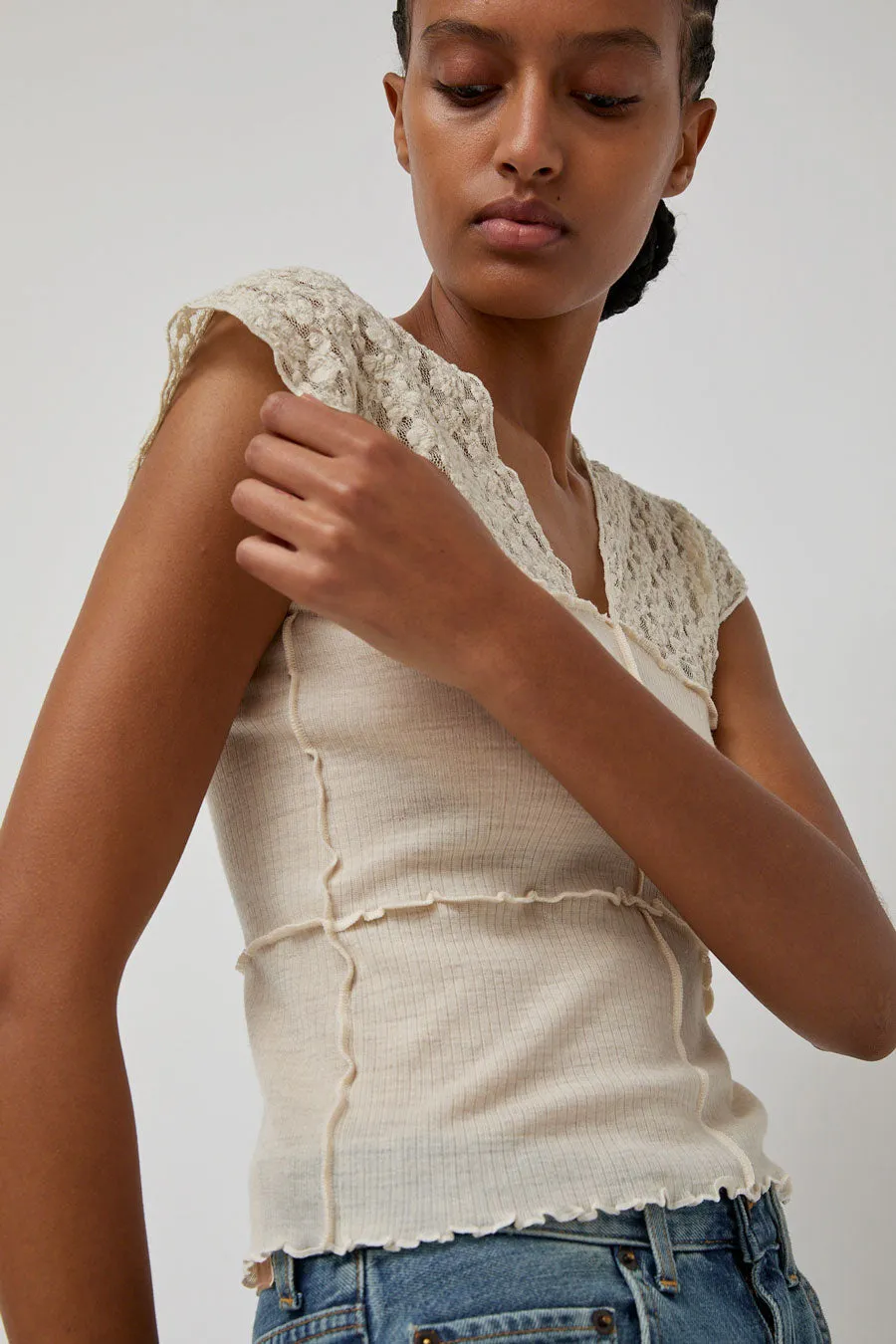 Baserange Nehru Tank in Undyed sold by No. 6 product image thumbnail 3