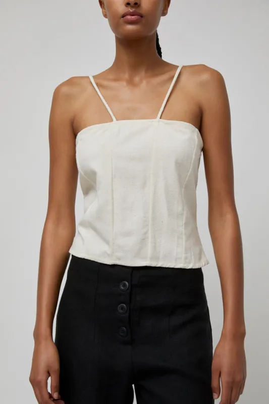 Zii Ropa Celine Top in Natural sold by No. 6